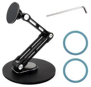 Magnetic N52 Neodymium Magnet Portable Monitor Adjustable Stand, Compatible with 4~18.5inch Monitors, Supports Multi-axis Rotation, comes with Magnetic metal rings, Foldable For Easy Storage Magnetic N52 Neodymium Magnet Portable Monitor Adjustable Stand, Compatible with 4~18.5inch Monitors, Supports Multi-axis Rotation, comes with Magnetic metal rings, Foldable For Easy Storage