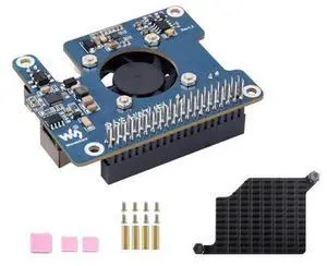 Power Over Ethernet HAT PoE HAT with Metal Heatsink for Raspberry Pi 5, Onboard Cooling Fan, Supports 802.3af/at Network, 12V and 5V Power Outputs Easy for More Peripherals Power Over Ethernet HAT PoE HAT with Metal Heatsink for Raspberry Pi 5, Onboard Cooling Fan, Supports 802.3af/at Network, 12V and 5V Power Outputs Easy for More Peripherals