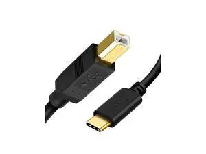 USB C to USB B Printer Cable - 6.6 FT/3Pack, Compatible with MacBook Pro, Air, MIDI Cable for Yamaha, Casio Digital Piano, DJ Controller - Black USB C to USB B Printer Cable - 6.6 FT/3Pack, Compatible with MacBook Pro, Air, MIDI Cable for Yamaha, Casio Digital Piano, DJ Controller - Black