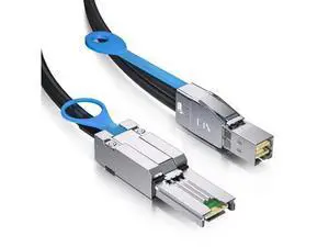 External Mini SAS HD SFF-8644 to SFF-8088 Hybrid Cable for Server, Raid Card & PCI Express Controller, 2-m(6.56ft) External Mini SAS HD SFF-8644 to SFF-8088 Hybrid Cable for Server, Raid Card & PCI Express Controller, 2-m(6.56ft)