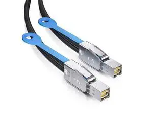 12G External Mini SAS HD SFF-8644 to SFF-8644 Cable for Server, Raid Card & PCI Express Controller, 1.5-m(4.92ft) 12G External Mini SAS HD SFF-8644 to SFF-8644 Cable for Server, Raid Card & PCI Express Controller, 1.5-m(4.92ft)