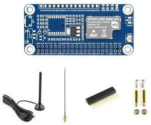 SX1262 LoRaWAN Node Module Expansion Board, Compatible with Raspberry Pi 4B/3B/Zero/Zero W/Zero 2W, Pico/Pico W, with Magnetic CB Antenna-868/915M Frequency SX1262 LoRaWAN Node Module Expansion Board, Compatible with Raspberry Pi 4B/3B/Zero/Zero W/Zero 2W, Pico/Pico W, with Magnetic CB Antenna-868/915M Frequency