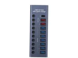 XJYLCPC Powered USB 3.0 Hub with 7 USB 3.0 Data Transmission Ports + 2 Smart Charging Ports + 1 PD Charging Port for Laptop/PC, work for Mouse, Keyboard, Hard Drive or More USB Devices XJYLCPC Powered USB 3.0 Hub with 7 USB 3.0 Data Transmission Ports + 2 Smart Charging Ports + 1 PD Charging Port for Laptop/PC, work for Mouse, Keyboard, Hard Drive or More USB Devices