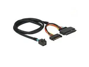 PCIe 4.0 SFF-8643 to SFF-8639 Cable with SATA Power for U.2 SFF-8639 NVME SSD Motherboard Internal Expansion 1.64FT/0.5M PCIe 4.0 SFF-8643 to SFF-8639 Cable with SATA Power for U.2 SFF-8639 NVME SSD Motherboard Internal Expansion 1.64FT/0.5M