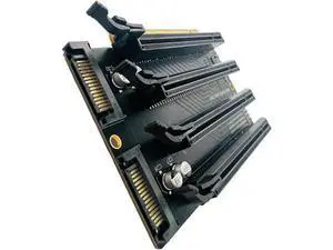 PCI-E 3.0 x16 1 to 4 Split Card Gen3 PCIe-Bifurcation x16 to x4x4x4x4 Expansion Card 20.2mm Spaced Slots SATA Power Supply Port PCI-E 3.0 x16 1 to 4 Split Card Gen3 PCIe-Bifurcation x16 to x4x4x4x4 Expansion Card 20.2mm Spaced Slots SATA Power Supply Port