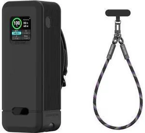 Silicone Case with Hand Wrist Strap Lanyard for 240W Charging Cable Compatible with Anker Prime Power Bank 27,650mAh 250W Silicone Case with Hand Wrist Strap Lanyard for 240W Charging Cable Compatible with Anker Prime Power Bank 27,650mAh 250W