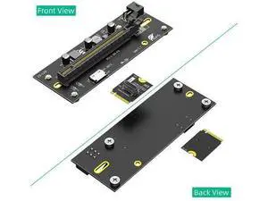 M.2 M-Key 2230 to PCI-e 4.0 X16 with Oculink SFF-8612/8611 Extension Cable As External Graphics Card PWR from ATX 6PIN 12V M.2 M-Key 2230 to PCI-e 4.0 X16 with Oculink SFF-8612/8611 Extension Cable As External Graphics Card PWR from ATX 6PIN 12V