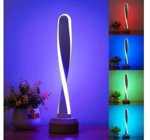 Modern Desk lamp RGB Wood Table Lamp Bedside Lamp, Natural Beech Night Light Modern Desk lamp RGB Wood Table Lamp Bedside Lamp, Natural Beech Night Light