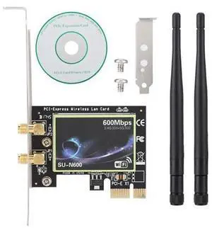 PCI-E Wireless Network Card Wifi Network Card 2.4G/5G Ethernet Adapter SU-N600 PCI Wireless Express Gigabit Ethernet PCI-E Wireless Network Card Wifi Network Card 2.4G/5G Ethernet Adapter SU-N600 PCI Wireless Express Gigabit Ethernet