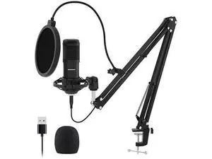 USB Streaming PC Microphone, Professional 192KHZ/24Bit Studio Cardioid Condenser Mic Kit USB Streaming PC Microphone, Professional 192KHZ/24Bit Studio Cardioid Condenser Mic Kit
