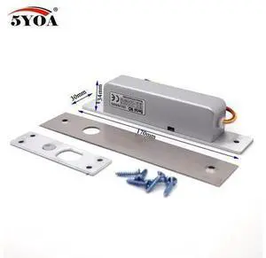 Small High End Door Electric Bolt Mortise Lock for Door Lock Access Control DC 12V Stainless Steel NC Electronic Small High End Door Electric Bolt Mortise Lock for Door Lock Access Control DC 12V Stainless Steel NC Electronic