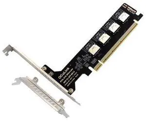 4 Port Oculink to PCIe 4.0 X16 Adapter,SFF-8611/8612 to PCI Express Expansion Card Adapter with 8cm/12cm Slot Bracket 4 Port Oculink to PCIe 4.0 X16 Adapter,SFF-8611/8612 to PCI Express Expansion Card Adapter with 8cm/12cm Slot Bracket