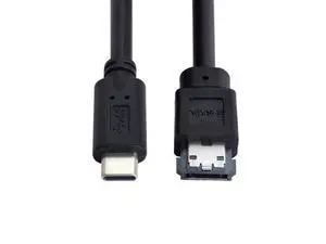 USB C to eSATA Cable for HDD/SSD/ODD 3.28FT/1.0M (One Way Transmission The USB Port Must be Connected to The Host) USB C to eSATA Cable for HDD/SSD/ODD 3.28FT/1.0M (One Way Transmission The USB Port Must be Connected to The Host)