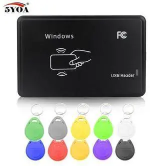 Cloner 125KHz EM4100 RFID Copier Writer Duplicator Programmer Reader +10 Pcs EM4305 T5577 Rewritable ID Keyfobs Tags Card Cloner 125KHz EM4100 RFID Copier Writer Duplicator Programmer Reader +10 Pcs EM4305 T5577 Rewritable ID Keyfobs Tags Card