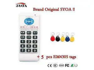 Handheld 125Khz-13.56MHZ frequency access RFID ID IC Card Duplicator Reader Write Copier + 5pcs 125KHZ EM4305 tags Handheld 125Khz-13.56MHZ frequency access RFID ID IC Card Duplicator Reader Write Copier + 5pcs 125KHZ EM4305 tags