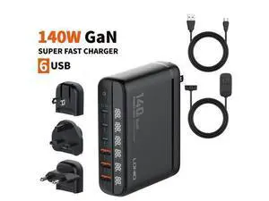 USB C Charger 140W Portable Charger USB Type-C Charger Compact GaN Fast Charger USB C Fast Charging Block for MacBook Pro/Air, iPad Pro, iPhone 15 14 Pro USB C Charger 140W Portable Charger USB Type-C Charger Compact GaN Fast Charger USB C Fast Charging Block for MacBook Pro/Air, iPad Pro, iPhone 15 14 Pro