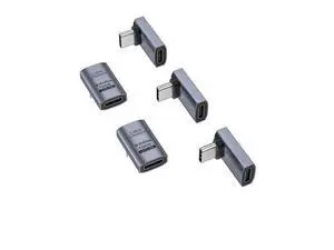 90 Degree USB C Adapter 5 Pack, Right Angle USB C Male to Female Adapter 40Gbps 240W Compatible with Steam Deck, ROG Ally, Switch, Notebook, PC, Tablet, Phone and More,UP Angle 90 Degree USB C Adapter 5 Pack, Right Angle USB C Male to Female Adapter 40Gbps 240W Compatible with Steam Deck, ROG Ally, Switch, Notebook, PC, Tablet, Phone and More,UP Angle