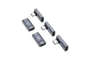 90 Degree USB C Adapter 5 Pack, Right Angle USB C Male to Female Adapter 40Gbps 240W Compatible with Steam Deck, ROG Ally, Switch, Notebook, PC, Tablet, Phone and More, Middle Angle 90 Degree USB C Adapter 5 Pack, Right Angle USB C Male to Female Adapter 40Gbps 240W Compatible with Steam Deck, ROG Ally, Switch, Notebook, PC, Tablet, Phone and More, Middle Angle