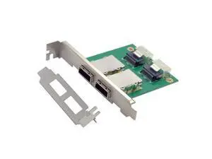 Mini SAS 2 SFF-8088 to 2 SFF-8087 HD Data Server Converter Adapter with Bracket Mini SAS 2 SFF-8088 to 2 SFF-8087 HD Data Server Converter Adapter with Bracket