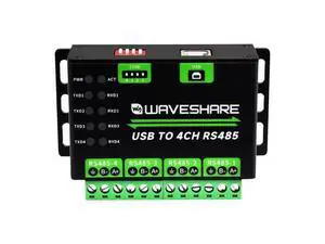 Industrial USB to 4Ch RS485 Converter, Multi Protection Circuits, Multi Systems Support, Aluminium Alloy Case, Wall-Mount & Rail-Mount Support Industrial USB to 4Ch RS485 Converter, Multi Protection Circuits, Multi Systems Support, Aluminium Alloy Case, Wall-Mount & Rail-Mount Support