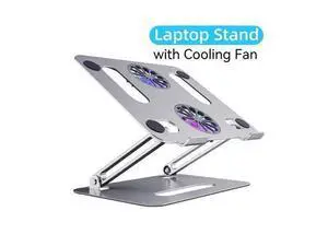 Laptop Cooling Pad with 2 High-speed Cooling Fan, Aluminum Laptop Tablet Stand, Adjustable Foldable Ergonomic Portable Desktop Holder Compatible with MacBook,iPad,10-13.5" Laptop Tablets Laptop Cooling Pad with 2 High-speed Cooling Fan, Aluminum Laptop Tablet Stand, Adjustable Foldable Ergonomic Portable Desktop Holder Compatible with MacBook,iPad,10-13.5" Laptop Tablets