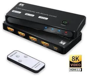 HDMI Switch with IR Remote hdmi Switcher 3 in 1 Out Ultra 8K HD Directional Switch 8K@60Hz 4K@120Hz High Speed 48Gbps Switch 8K hdmi Splitter ps5 Support Xbox X PS5 luminum Shell HDMI Switch with IR Remote hdmi Switcher 3 in 1 Out Ultra 8K HD Directional Switch 8K@60Hz 4K@120Hz High Speed 48Gbps Switch 8K hdmi Splitter ps5 Support Xbox X PS5 luminum Shell