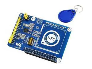 PN532 NFC HAT Compatible with Raspberry Pi 5/ 4B/3B+/3B/2B/A+/Zero W/WH/Zero 2 W/Pico/Pico 2W, PN532 Chip, Support Multi NFC/RFID Cards, 13.56 MHz Band, I2C, SPI, and UART Interfaces PN532 NFC HAT Compatible with Raspberry Pi 5/ 4B/3B+/3B/2B/A+/Zero W/WH/Zero 2 W/Pico/Pico 2W, PN532 Chip, Support Multi NFC/RFID Cards, 13.56 MHz Band, I2C, SPI, and UART Interfaces