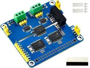 2-Channel Isolated CAN Bus Expansion HAT for Raspberry Pi 4B/3B+/3B/2B/B+/A+/Zero/Zero W, MCP2515 + SN65HVD230 Dual Chips Solution Allow 2-CH CAN Communication Onboard Multi Protection Circuits 2-Channel Isolated CAN Bus Expansion HAT for Raspberry Pi 4B/3B+/3B/2B/B+/A+/Zero/Zero W, MCP2515 + SN65HVD230 Dual Chips Solution Allow 2-CH CAN Communication Onboard Multi Protection Circuits