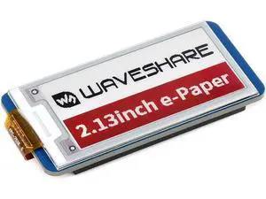 2.13inch E-Paper Display Module(B) for Raspberry Pi Pico, 212×104 Pixels Red Black White Three Colors E-Ink Screen LCD SPI Interface Wide Viewing Angle Paper-Like Effect 2.13inch E-Paper Display Module(B) for Raspberry Pi Pico, 212×104 Pixels Red Black White Three Colors E-Ink Screen LCD SPI Interface Wide Viewing Angle Paper-Like Effect