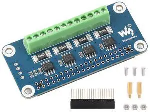 4-CH Current/Voltage/Power Monitor HAT for Raspberry Pi 4B/3B+/3B/2B/B+/A+/Zero/W, I2C/SMBus Interface Onboard 0.1 1 Sampling Resistor Measure Bi-Directional Current up to 3.2A Embed 12-bit ADC 4-CH Current/Voltage/Power Monitor HAT for Raspberry Pi 4B/3B+/3B/2B/B+/A+/Zero/W, I2C/SMBus Interface Onboard 0.1 1 Sampling Resistor Measure Bi-Directional Current up to 3.2A Embed 12-bit ADC