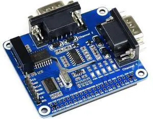 2-Channel Isolated RS232 Expansion HAT for Raspberry Pi 4B/3B+/3B/2B/B+/A+/Zero/Zero W, SC16IS752+SP3232 Dual Chip Convert SPI to RS232 Data Rate up to 921600bps Embed Multi Protection Circuits 2-Channel Isolated RS232 Expansion HAT for Raspberry Pi 4B/3B+/3B/2B/B+/A+/Zero/Zero W, SC16IS752+SP3232 Dual Chip Convert SPI to RS232 Data Rate up to 921600bps Embed Multi Protection Circuits