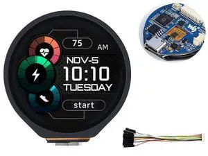 RP2040-Touch-LCD-1.28 Based on Raspberry Pi RP2040 Board with 1.28inch Round Touch LCD, 240x240 Pixels 65K RGB Colors IPS LCD Display, Accelerometer and Gyroscope Sensor Dual-Core Processor RP2040-Touch-LCD-1.28 Based on Raspberry Pi RP2040 Board with 1.28inch Round Touch LCD, 240x240 Pixels 65K RGB Colors IPS LCD Display, Accelerometer and Gyroscope Sensor Dual-Core Processor