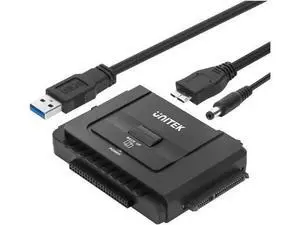 Unitek USB 3.0 to IDE & SATA Converter External Hard Drive Adapter Kit for Universal 2.5/3.5 HDD/SSD Hard Drive Disk, One Touch Backup Function and Restore Software, Included 12V/2A Power Adapter Unitek USB 3.0 to IDE & SATA Converter External Hard Drive Adapter Kit for Universal 2.5/3.5 HDD/SSD Hard Drive Disk, One Touch Backup Function and Restore Software, Included 12V/2A Power Adapter