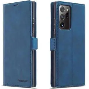 Samsung Galaxy Note 20 Ultra 5G Case, Premium PU Leather Cover TPU Bumper with Card Holder Kickstand Hidden Magnetic Shockproof Flip Wallet Case for Samsung Galaxy Note 20 Ultra 5G Blue Samsung Galaxy Note 20 Ultra 5G Case, Premium PU Leather Cover TPU Bumper with Card Holder Kickstand Hidden Magnetic Shockproof Flip Wallet Case for Samsung Galaxy Note 20 Ultra 5G Blue