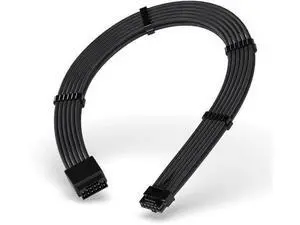 Aomoproing GPU Power Sleeved Cable Extension, 16pin(12+4) 12VHPWR PCIe 5.0 Connector Male to Female for RTX 3090Ti 4070Ti 4080 4090, with Cable Combs-16AWG/Black Aomoproing GPU Power Sleeved Cable Extension, 16pin(12+4) 12VHPWR PCIe 5.0 Connector Male to Female for RTX 3090Ti 4070Ti 4080 4090, with Cable Combs-16AWG/Black