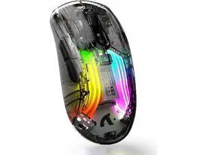 Wireless Gaming Mouse with Full Transparent Design,Tri-Mode 2.4G/USB-C/Bluetooth Mouse, 3D RGB Backlit,Ergonomic Silent Mouse with 7 Buttons, Rechargeable Wireless Mice 2400dpi for Laptop,PC,Mac Wireless Gaming Mouse with Full Transparent Design,Tri-Mode 2.4G/USB-C/Bluetooth Mouse, 3D RGB Backlit,Ergonomic Silent Mouse with 7 Buttons, Rechargeable Wireless Mice 2400dpi for Laptop,PC,Mac