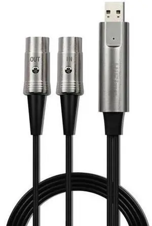For HiFing USB IN-OUT MIDI Cable in Out Interface 5 Pin Line Converter PC to Music Keyboard Adapter Cord For HiFing USB IN-OUT MIDI Cable in Out Interface 5 Pin Line Converter PC to Music Keyboard Adapter Cord