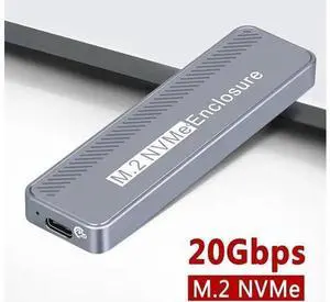 20Gbps M.2 NVME Enclosure USB 3.2 GEN 2X2 Type C NVME SSD Enclosure for 2230/2242/2260/2280 NVME SSD M/B+M Key External Case Box 20Gbps M.2 NVME Enclosure USB 3.2 GEN 2X2 Type C NVME SSD Enclosure for 2230/2242/2260/2280 NVME SSD M/B+M Key External Case Box