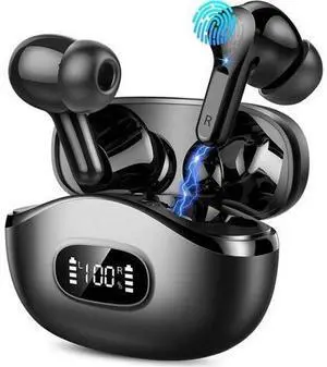 Wireless Earbuds, Bluetooth 5.3 Headphones In Ear Earphones 4 ENC Noise Cancelling Mic Headphones with HIFI Stereo, 40H Playtime, Type-C Charging Case, IP7 Waterproof Running Ear buds Headphone Wireless Earbuds, Bluetooth 5.3 Headphones In Ear Earphones 4 ENC Noise Cancelling Mic Headphones with HIFI Stereo, 40H Playtime, Type-C Charging Case, IP7 Waterproof Running Ear buds Headphone
