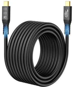 USB C Extension Cable 240W/20Gbps 5M 16.5FT, USB C 3.2 Gen2 48V/5A PD3.1, 4K@60Hz Video Output Cord, USB Male to Male Connection Suport Thunderbolt 3 USB C Extension Cable 240W/20Gbps 5M 16.5FT, USB C 3.2 Gen2 48V/5A PD3.1, 4K@60Hz Video Output Cord, USB Male to Male Connection Suport Thunderbolt 3