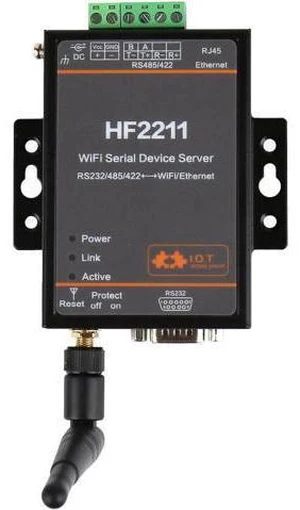 Industrial Modbus Serial RS232 RS485 RS422 to WiFi Ethernet Converter Device TCP IP Telnet Modbus 4M Flash Industrial Modbus Serial RS232 RS485 RS422 to WiFi Ethernet Converter Device TCP IP Telnet Modbus 4M Flash