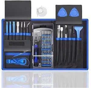 Professional Computer Repair Tool Kit Precision Laptop Screwdriver Set with 56 Bit AntiStatic Wrist and 24 Repair Tools Suitable for Macbook PC Tablet PS4 Xbox Controller Repair Professional Computer Repair Tool Kit Precision Laptop Screwdriver Set with 56 Bit AntiStatic Wrist and 24 Repair Tools Suitable for Macbook PC Tablet PS4 Xbox Controller Repair