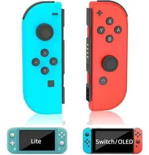 Replacement for Switch Controller Work with Switch/Lite/OLED,Wireless Gamepad Support Dual Vibration,6-Axis Gyro,Wake-up,Motion Controls,Screenshot, L/R Red Replacement for Switch Controller Work with Switch/Lite/OLED,Wireless Gamepad Support Dual Vibration,6-Axis Gyro,Wake-up,Motion Controls,Screenshot, L/R Red