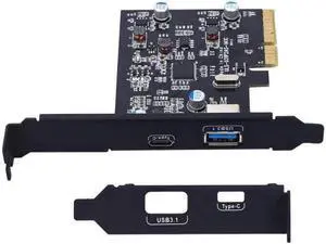 PCI-E to USB3.1 Type-c dual-port expansion card pcie 4x to usb 3.1 Type-A adapter pci express to usb3.0 hub ASM1142 Chipset PCI-E to USB3.1 Type-c dual-port expansion card pcie 4x to usb 3.1 Type-A adapter pci express to usb3.0 hub ASM1142 Chipset
