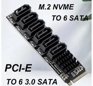 to SATA Expansion Card M.2 to SATA Adapter M2 Connector Internal SSD SATA 3 Port Multiplier NGFF M Key to SATA3 Controller to SATA Expansion Card M.2 to SATA Adapter M2 Connector Internal SSD SATA 3 Port Multiplier NGFF M Key to SATA3 Controller