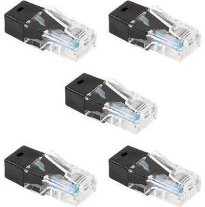 RJ45 Network Test Adapter, 8P8C Network Plug 120 Ohms 0.25 Watts,RJ45 Connectors, for Device Network Testing 5 PCS RJ45 Network Test Adapter, 8P8C Network Plug 120 Ohms 0.25 Watts,RJ45 Connectors, for Device Network Testing 5 PCS