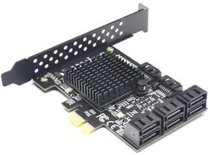 88SE9215 Chip 8 Ports SATA 3.0 to PCIe Expansion Card PCI Express SATA Adapter SATA 3 Converter with Heat Sink for HDD PCIE SATA 88SE9215 Chip 8 Ports SATA 3.0 to PCIe Expansion Card PCI Express SATA Adapter SATA 3 Converter with Heat Sink for HDD PCIE SATA