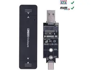 Dual Protocol USB3.1 Type C M.2 SATA NVME Enclosure SSD Adapter USB NVME Case SSD M2 NVME External Case M2 SATA SSD Box RTL9210B Dual Protocol USB3.1 Type C M.2 SATA NVME Enclosure SSD Adapter USB NVME Case SSD M2 NVME External Case M2 SATA SSD Box RTL9210B