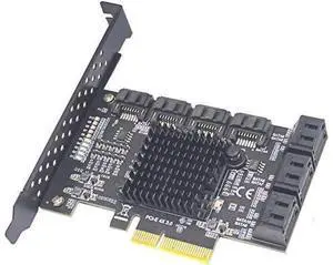 Chi a Mining PCIE SATA Card Adapter 10 port SATA 3.0 to PCI Express 3.0 X4 Expansion Card SATA3.0 6G PCI-E SATA Controller Riser Chi a Mining PCIE SATA Card Adapter 10 port SATA 3.0 to PCI Express 3.0 X4 Expansion Card SATA3.0 6G PCI-E SATA Controller Riser