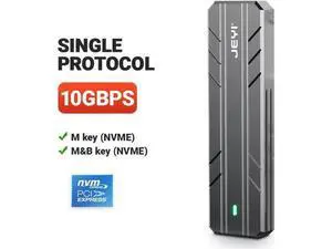 M.2 NVME SATA SSD Enclosure, USB C 3.2 Gen 2 10Gbps or 6Gbps SATA M-Key(B+M Key) SSD Reader Dual Protocol Hard Disk Case M.2 NVME SATA SSD Enclosure, USB C 3.2 Gen 2 10Gbps or 6Gbps SATA M-Key(B+M Key) SSD Reader Dual Protocol Hard Disk Case